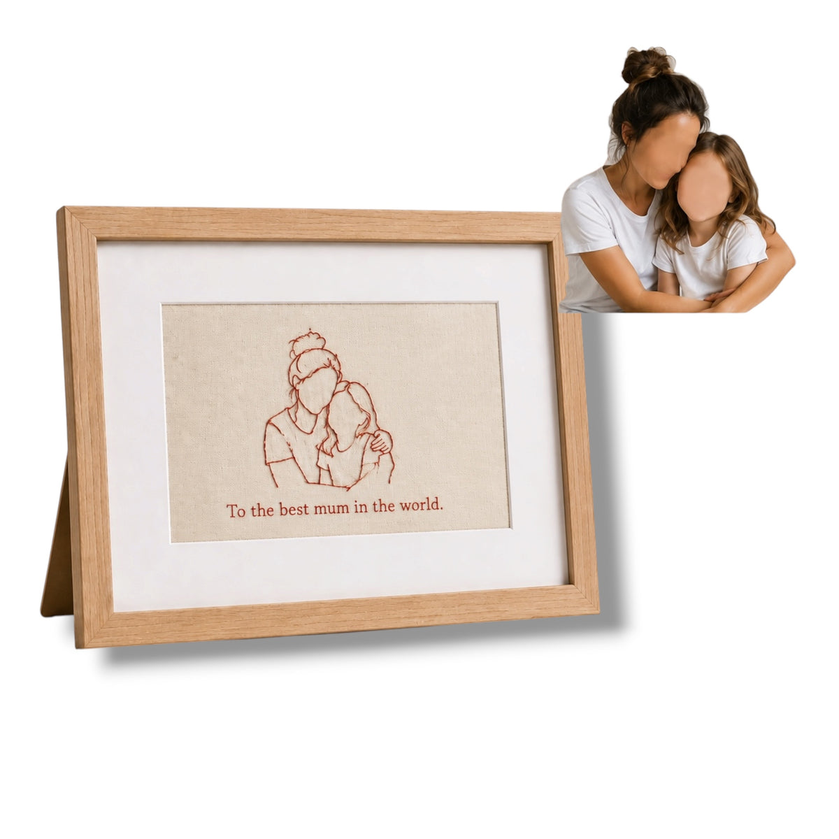 A Favourite Photo, Transformed into Embroidery — Canvas Keepsake